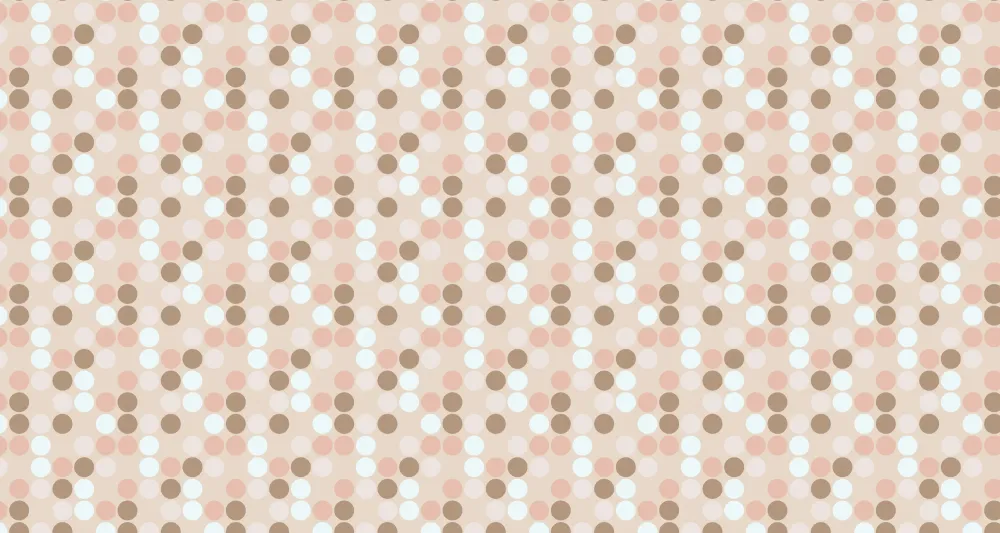 Mural Wallpaper pastel polka dots | Retro and soothing pattern