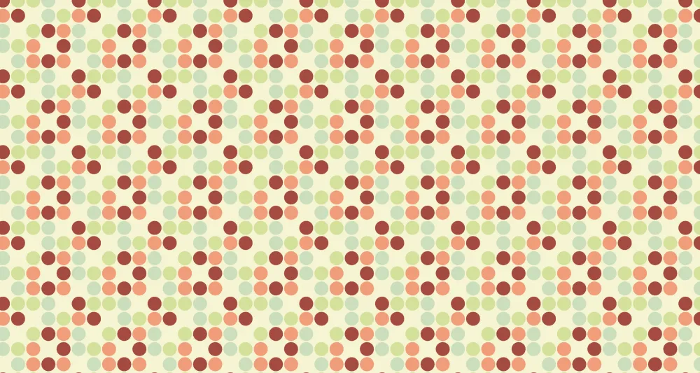 Mural Wallpaper polka dot patterns | Colorful vintage retro