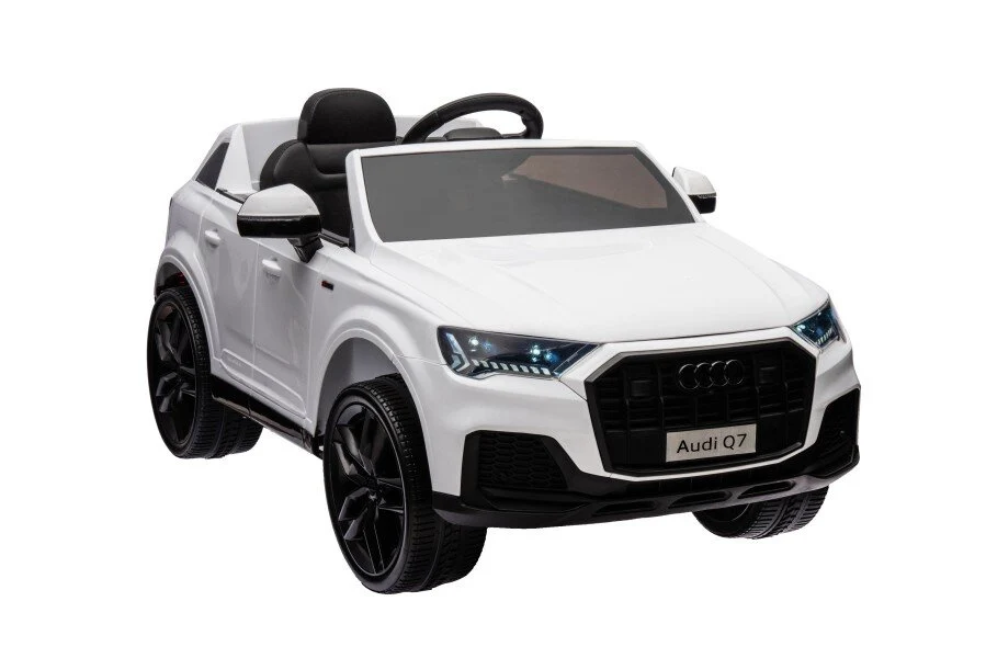 Licencirani auto na akumulator Audi Q7 - bijeli/lakirani