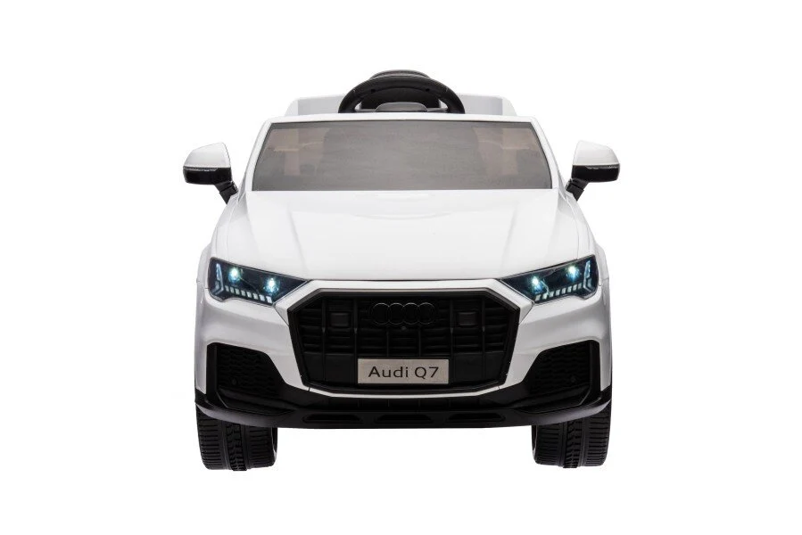 Licencirani auto na akumulator Audi Q7 - bijeli/lakirani