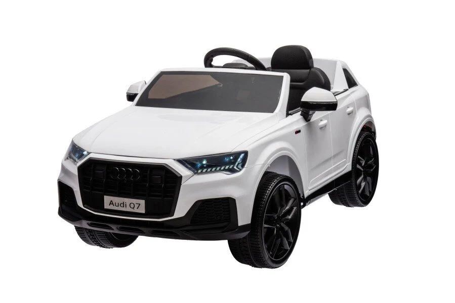 Licencirani auto na akumulator Audi Q7 - bijeli/lakirani