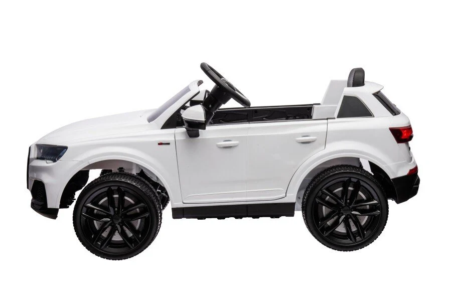 Licencirani auto na akumulator Audi Q7 - bijeli/lakirani