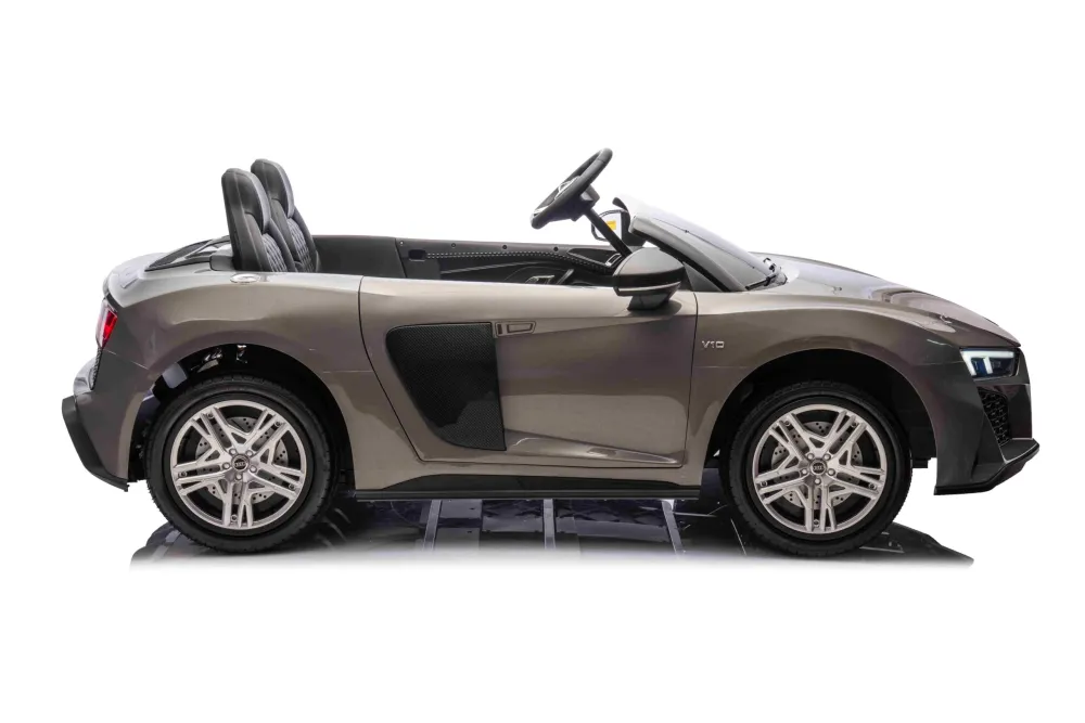 Licencirani auto na akumulator Audi R8 Spyder LIFT - dvosjed - sivi