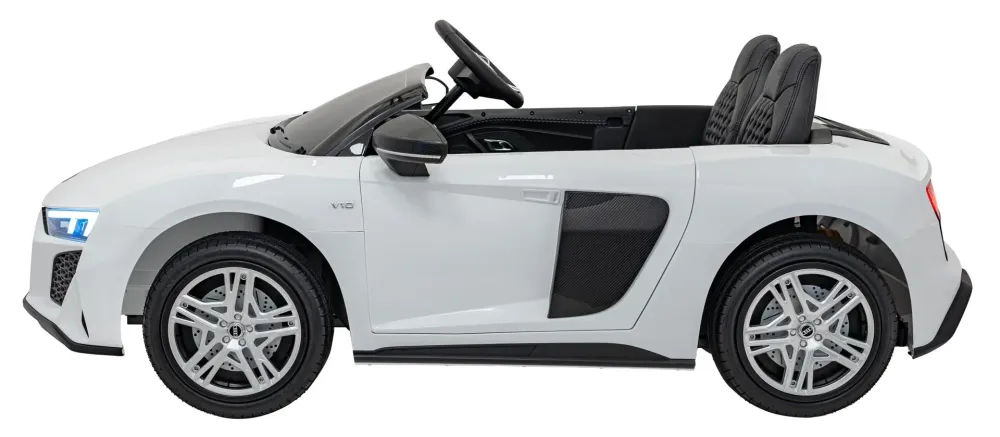 Licencirani auto na akumulator Audi R8 Spyder LIFT - dvosjed - bijeli