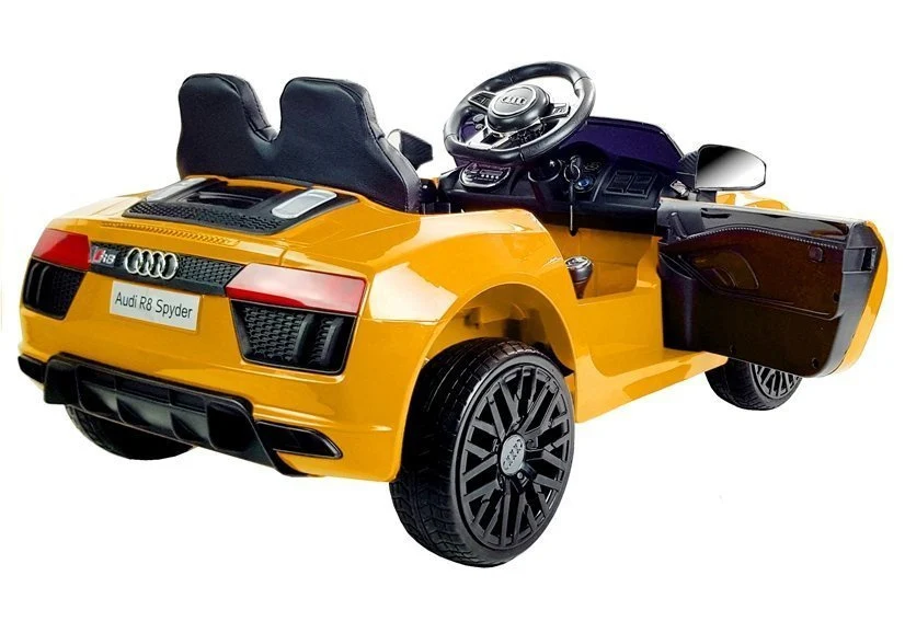 Licencirani auto na akumulator Audi R8 Spyder - žuti