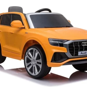 Licencirani auto na akumulator Audi Q8 - žuti/lakirani