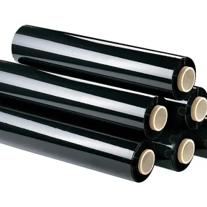 Streč folija, crna, 1,5 kg