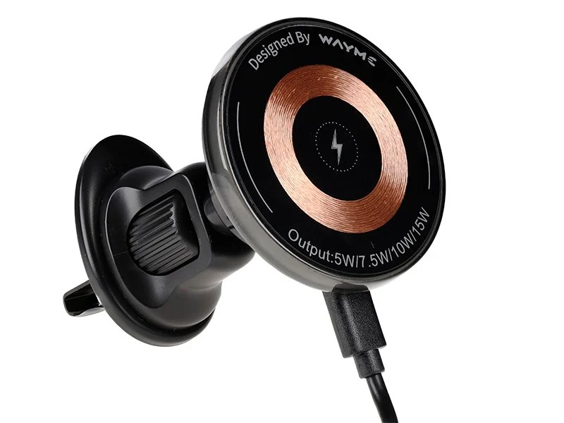 WAYME magnetski držč za ventilacijsku rešetku s 15W indukcijskim punjačem + USB-C > USB-C kabel 100 cm