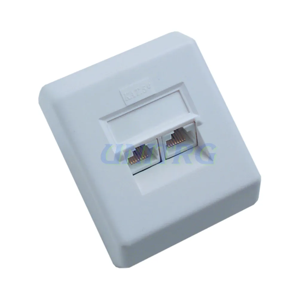 Utičnica Cat6 2xRJ45 nadžbukna