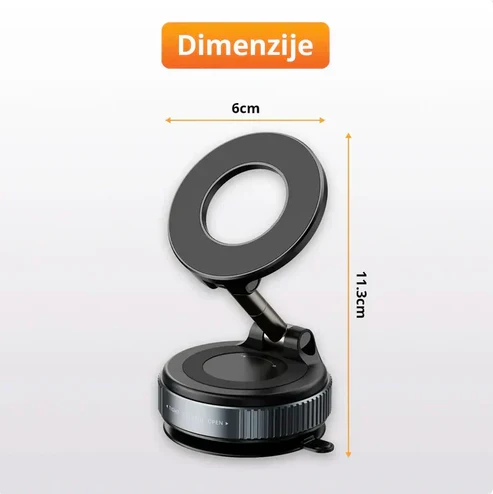 Magnetni Vakuum Držč za Telefon