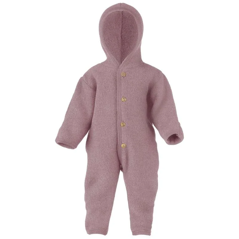 Engel Natur Kombinezon/Vozačka odijela s kapuljačom - Rosewood Melange Heavyweight Cotton