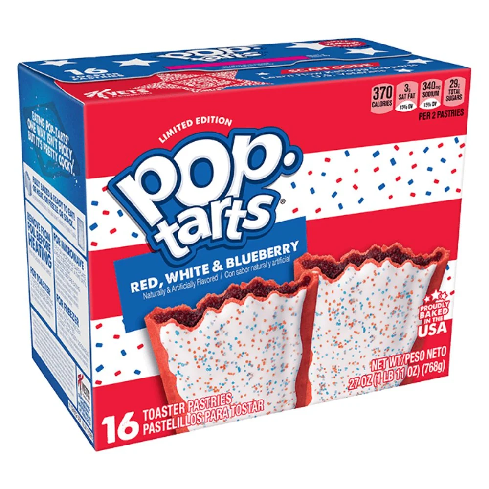 Pop Tarts Red White & Blueberry, kolačići s bobičastim voćem od 768g