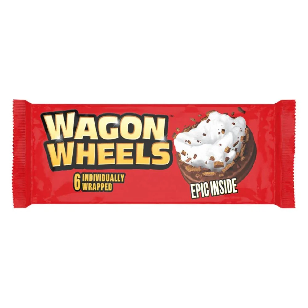 Wagon Wheels Original, keks punjen marshmallow i prekriven čokoladom od 236g