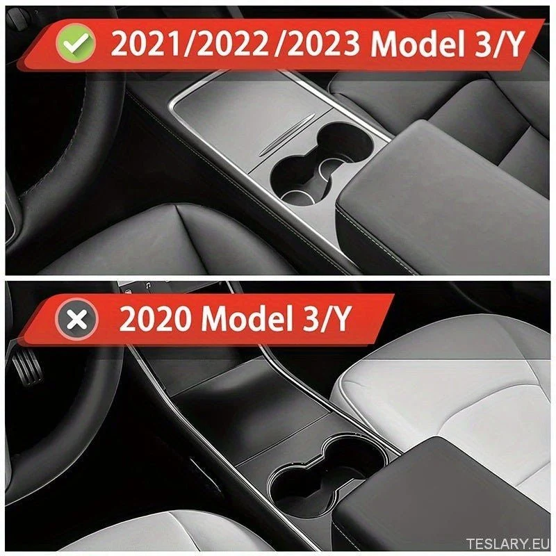 3PCS Organizatorski ladica za središnju konzolu prikladna za Tesla Model 3 / Y HRMREST Skriveni kocki za pohranu ladica Un...