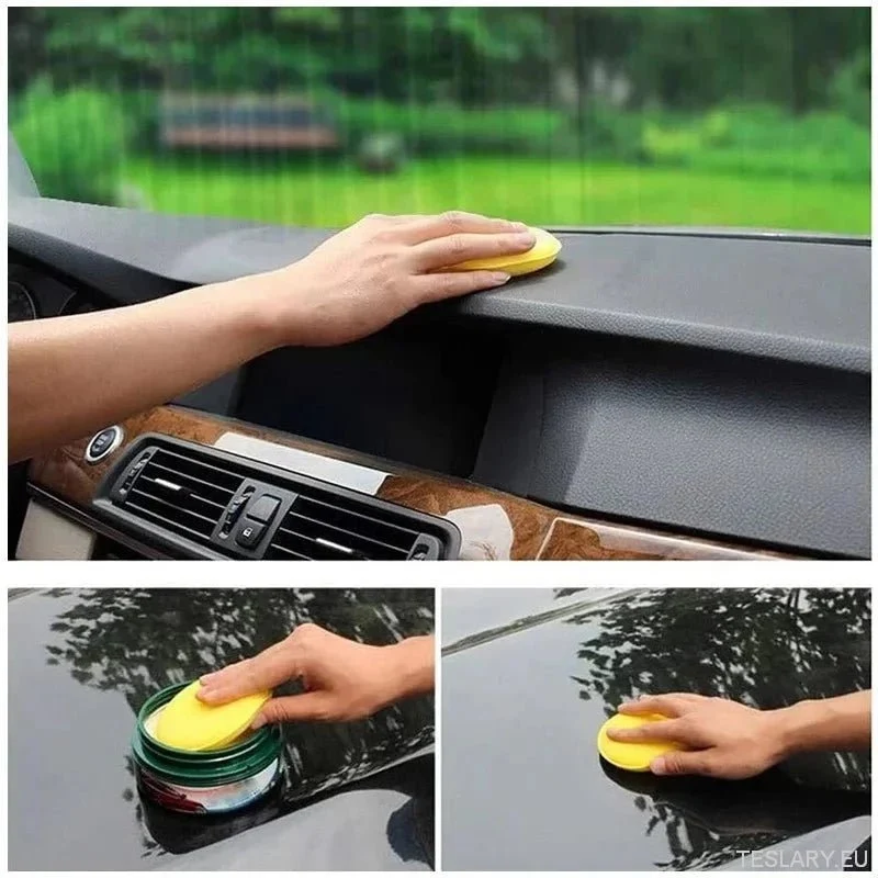 10pcs okrugli automobil vosak poljski vosak pjena spužva visoke gustoće jastučići za čišćenje spužva automatski detalj isp...