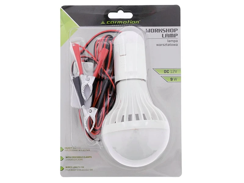 12V LED lampa s krokodilskim kopčama