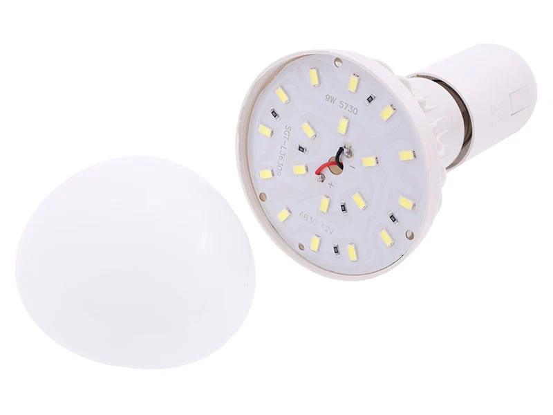12V LED lampa s krokodilskim kopčama