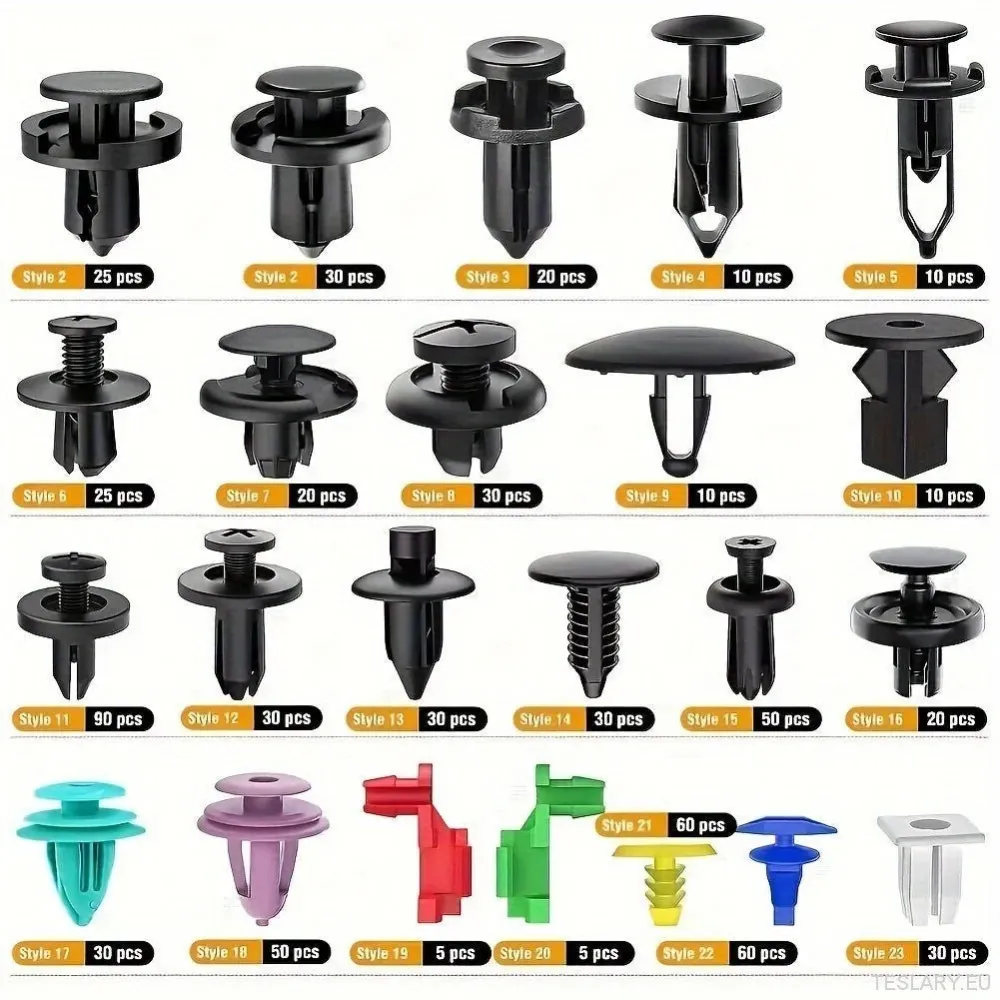 680pcs zatisnice automobila - automatski pričvršćivači, klip za podrez, zakice i branični komplet za sigurnu ugradnju tije...