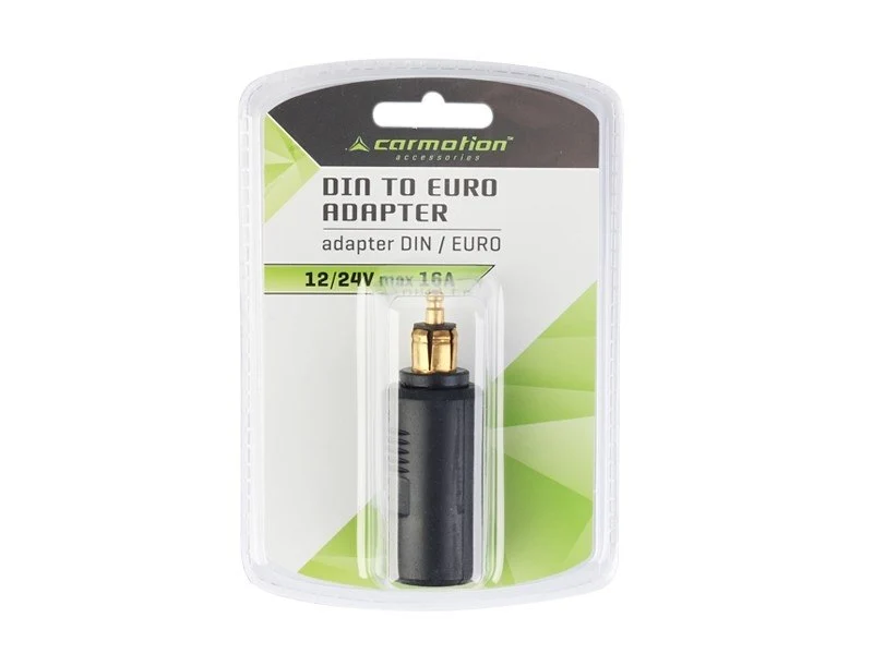 Adapter s DIN utikačem i EURO utičnicom, 12/24V max. 16A, kratki