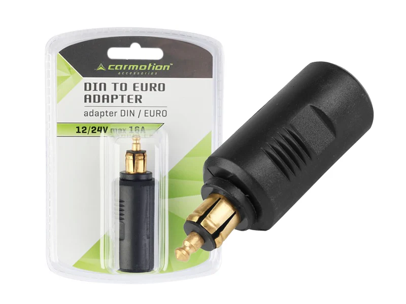 Adapter s DIN utikačem i EURO utičnicom, 12/24V max. 16A, kratki