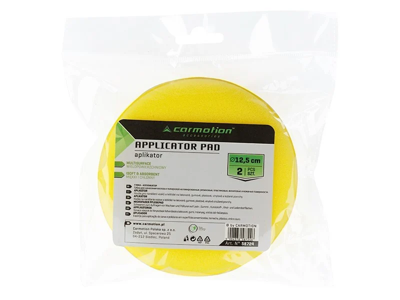 Aplikator - spužva za voskove i lakove, promjer 12,5 cm, 2 kom