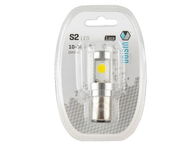 Žarulja VISION S2 (BA20d) 10-36V 2x COB LED, bijela, 1 kom