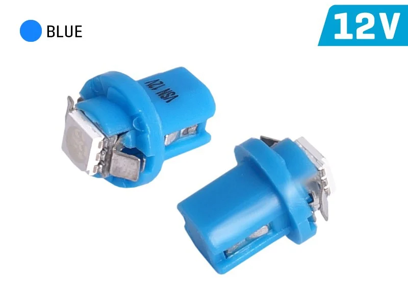 Žarulja VISION T5 BAX B8.5d 12V 1x 5050 SMD LED, plava, 2 kom