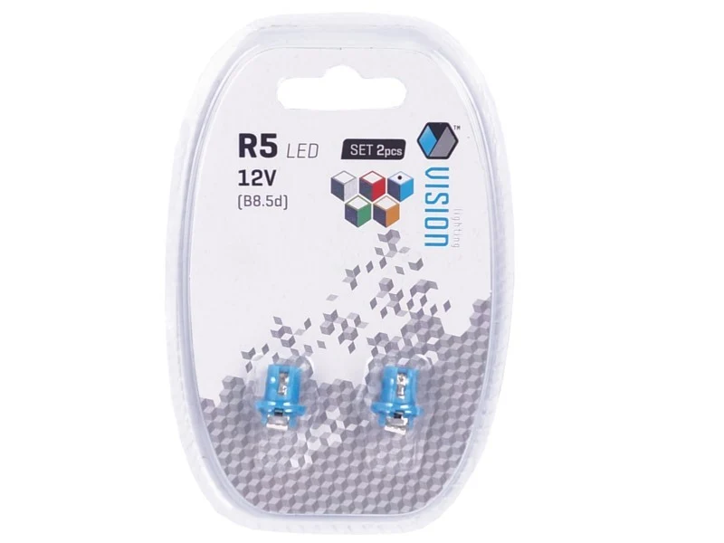 Žarulja VISION T5 BAX B8.5d 12V 1x 5050 SMD LED, plava, 2 kom