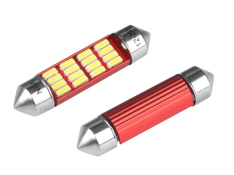 Žarulja VISION Festoon SV8.5 39 mm 12/24V 12x 4014 SMD LED, nepolarna, CANBUS, bijela, 2 kom