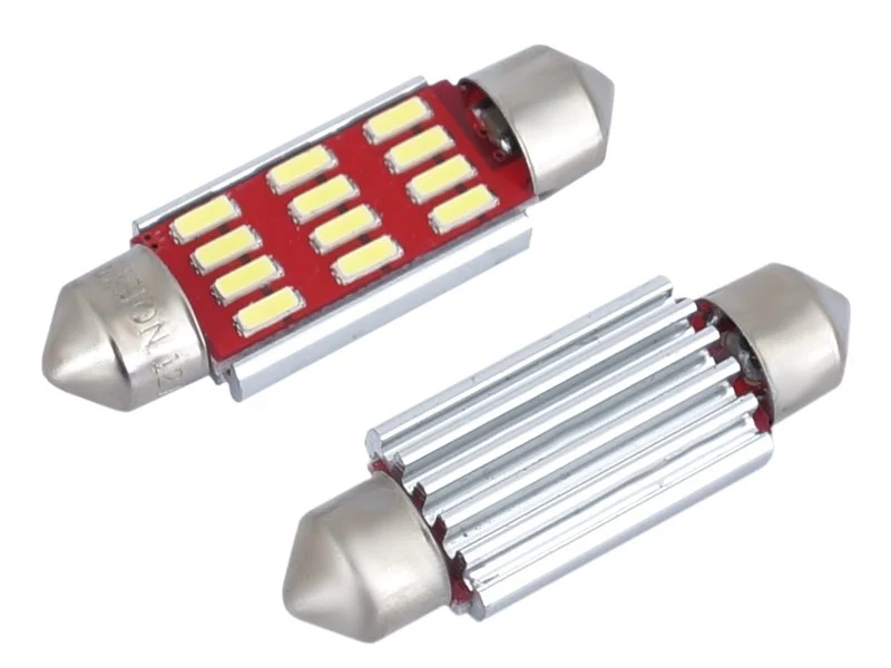 Žarulja VISION Festoon SV8.5 39 mm 12/24V 12x 4014 SMD LED, CANBUS, bijela, 2 kom, 2 kom