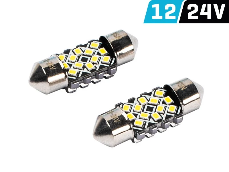 žarulja VISION Festoon SV8.5 31 mm 12/24V 12x 2016 SMD LED, CANBUS, bijela, 2 kom