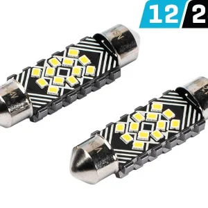 Žarulja VISION Festoon SV8.5 39 mm 12/24V 12x 2016 SMD LED, CANBUS, bijela, 2 kom