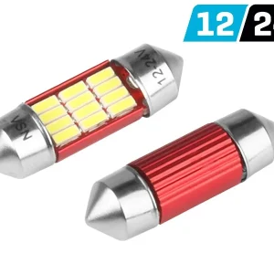 Žarulja VISION Festoon SV8.5 31mm 12/24V 12x 4014 SMD LED, nepolarna, CANBUS, bijela, 2 kom
