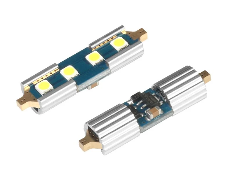 Žarulja VISION Festoon SV8.5 36mm 12/24V 4x 3030 SMD LED, nepolarna, CANBUS, bijela, 2 kom