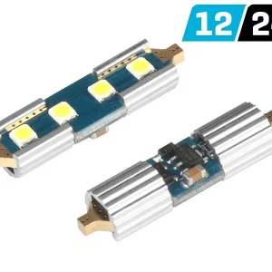 Žarulja VISION Festoon SV8.5 36mm 12/24V 4x 3030 SMD LED, nepolarna, CANBUS, bijela, 2 kom