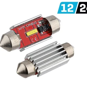 Žarulja VISION Festoon SV8.5 36mm 12/24V 1x 1860 SMD LED, nepolarna, CANBUS, bijela, 2 kom