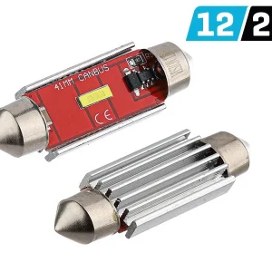 Žarulja VISION Festoon SV8.5 41mm 12/24V 1x 1860 SMD LED, nepolarna, CANBUS, bijela, 2 kom