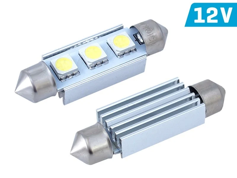 Žarulja VISION Festoon SV8.5 41mm 12V 3x 5050 SMD LED, CANBUS, bijela, 1 kom