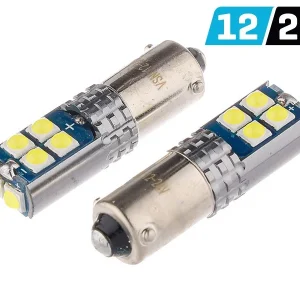 Žarulja VISION H6W BAX9s 12/24V 10x 3030 SMD LED, nepolarna, CANBUS, bijela, 2 kom