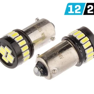 Žarulja VISION H6W BAX9s 12/24V 24x 3014 SMD LED, nepolarna, CANBUS, bijela, 2 kom
