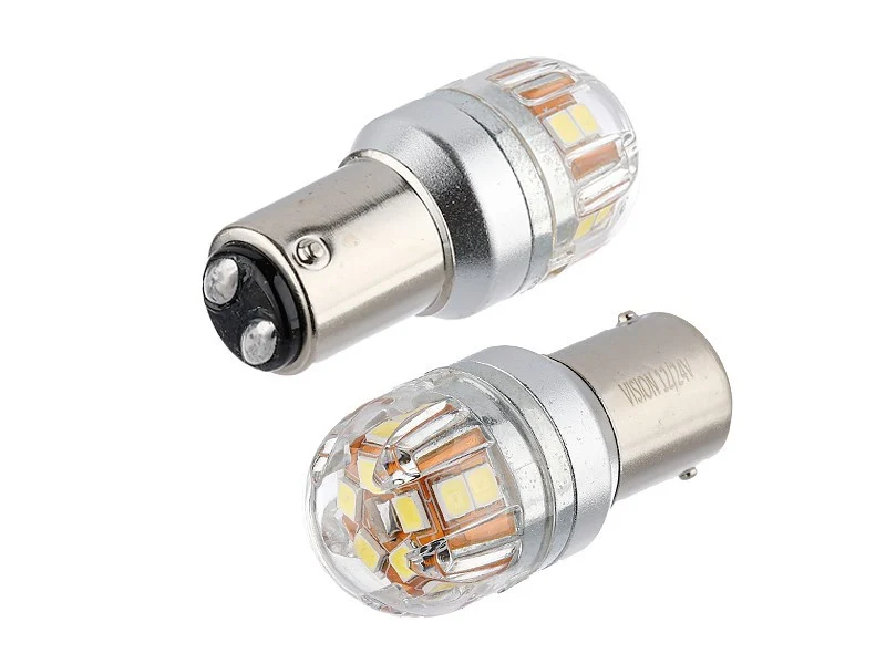Žarulja VISION P21 / 5W BAY15d 12/24V 15x 2835 SMD OSRAM Chip, CANBUS, bijela, 2 kom
