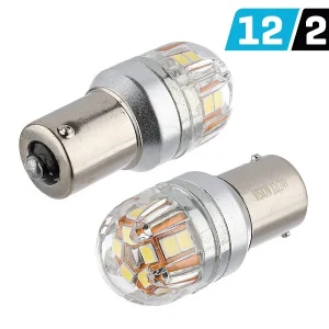 Žarulja VISION P21W BA15s 12/24V 15x 2835 SMD OSRAM Chip, CANBUS, bijela, 2 kom