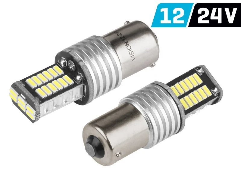 Žarulja VISION P21W BA15s 12/24V 30x 4014 SMD LED, CANBUS, bijela, 2 kom