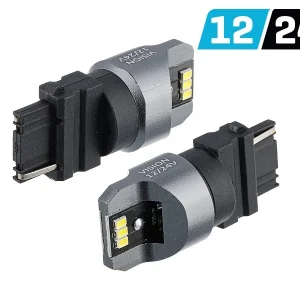 Žarulja VISION P27W (T25) 12/24V 6x 3020 SMD LED, nepolarna, CANBUS, bijela, 2 kom