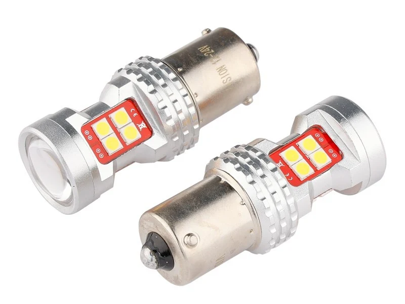 Žarulja VISION R5W / R10W BA15s 12/24V 13x 3030 SMD LED, nepolarna, CANBUS, bijela, 2 kom