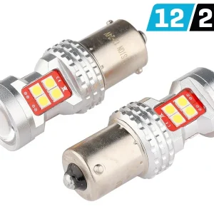 Žarulja VISION R5W / R10W BA15s 12/24V 13x 3030 SMD LED, nepolarna, CANBUS, bijela, 2 kom
