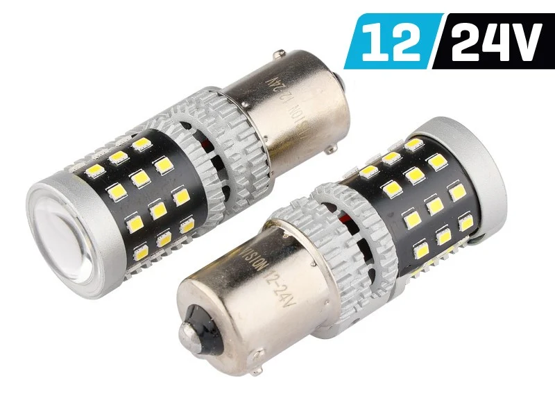 žarulja VISION R5W / R10W BA15s 12/24V 39x 2016 SMD LED, nepolarna, CANBUS, bijela, 2 kom