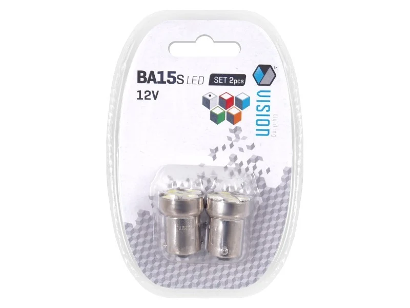 Žarulja VISION R5W / R10W BA15s 12V 5x 5050 SMD LED, bijela, 2 kom