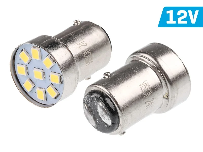 Žarulja VISION R5W / R10W BAY15d 12V 5x 5050 SMD LED, bijela, 2 kom