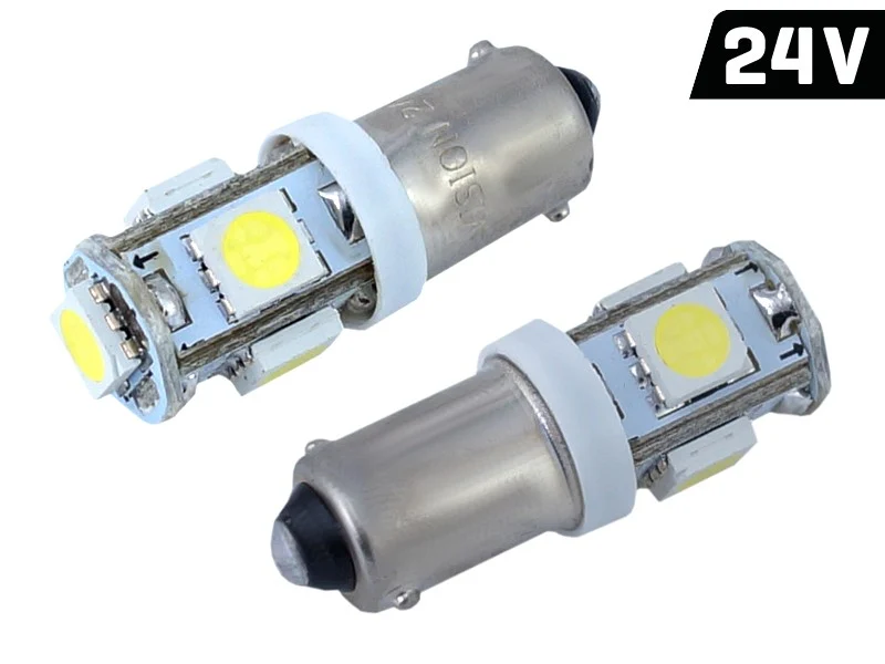 Žarulja VISION T4W BA9s 24V 5x 5050 SMD LED, bijela, 2 kom